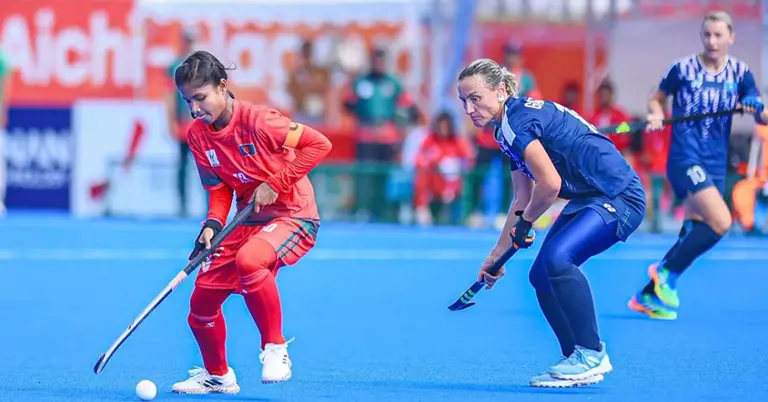 বাংলাদেশ নারী হকি দল ও কাজাখস্তান হকি দল